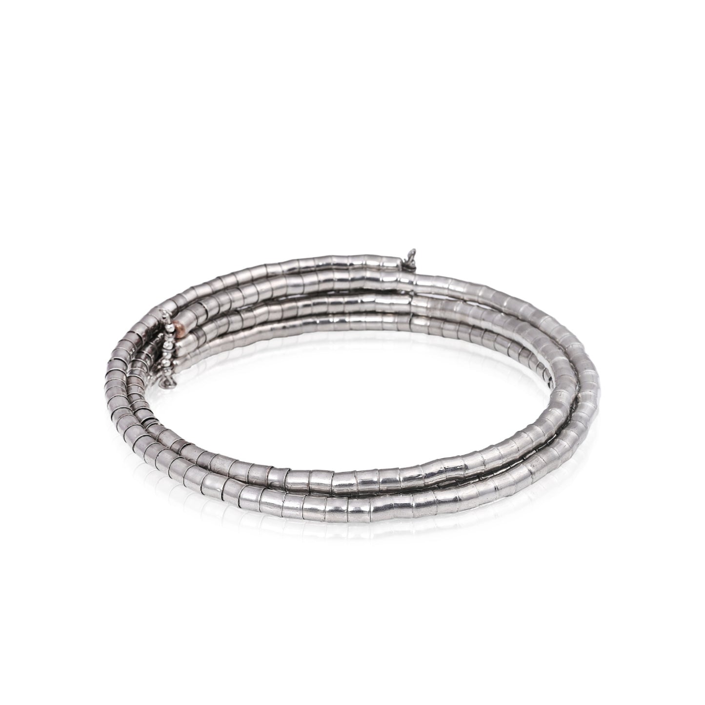 Oxidized Tone Multi-Layer Coil Wrap Bracelet