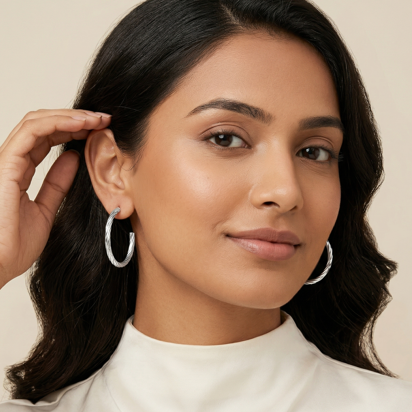 Gold And Silver Plated Hoop Set Of 3