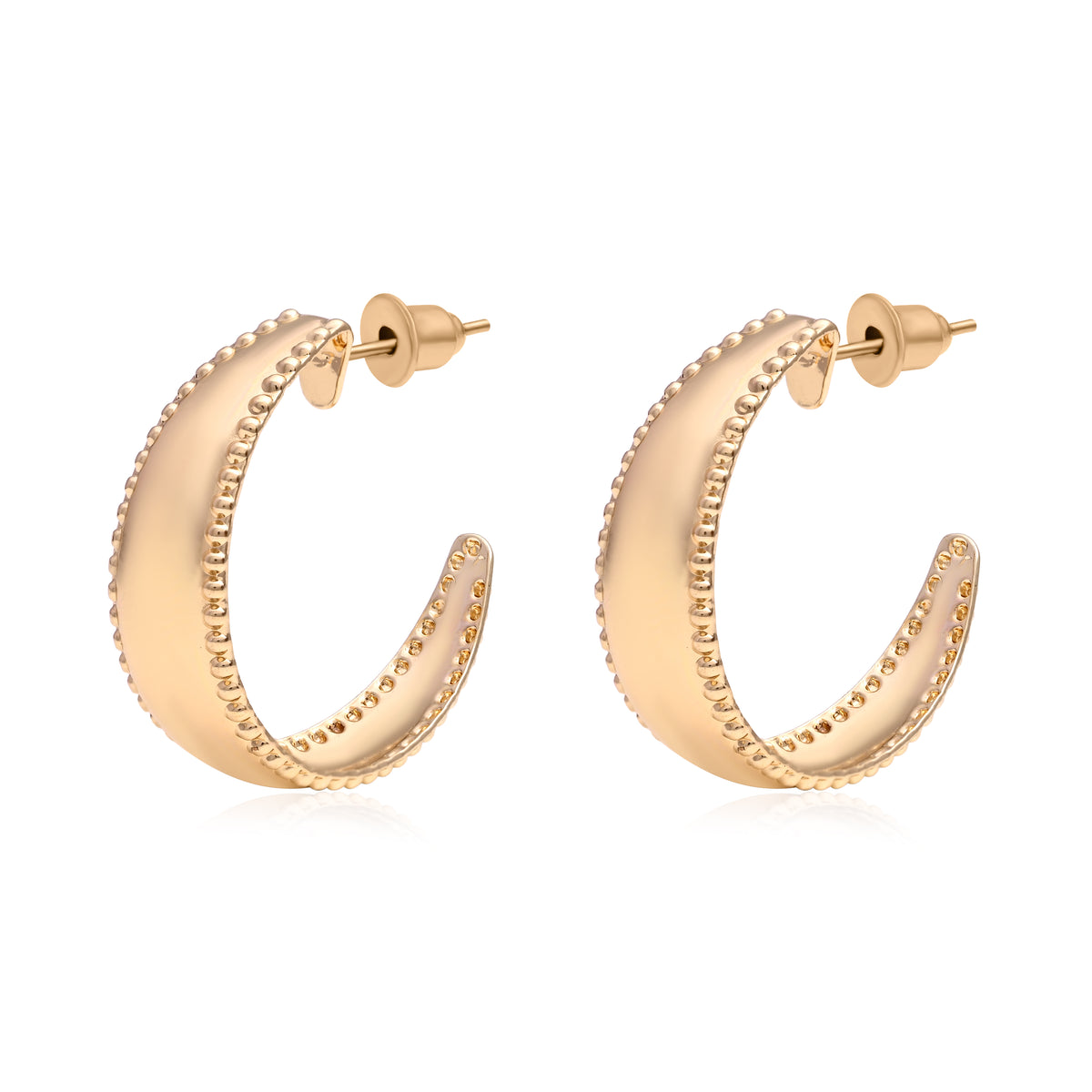 The Meadow Curated Earring Set 6 Pairs Mixed Gold Hoops & Flower Studs