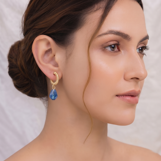 Gold Plated Minimalist 6 Pair Hoop Studs Combo Set