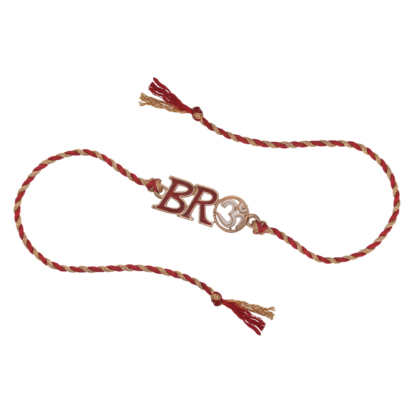 BRO Letter Rakhi Bracelet for Brother with Black Pack Of 2