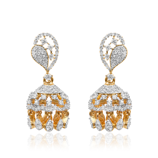 Crimson Pearl Statement Jhumka
