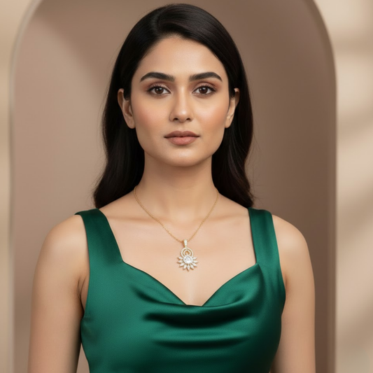 Crimson Pearl Fashion Pendant Set