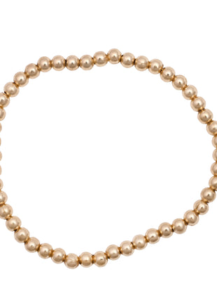 Gold Toned Brass Elasticated Bracelet Set Of 7