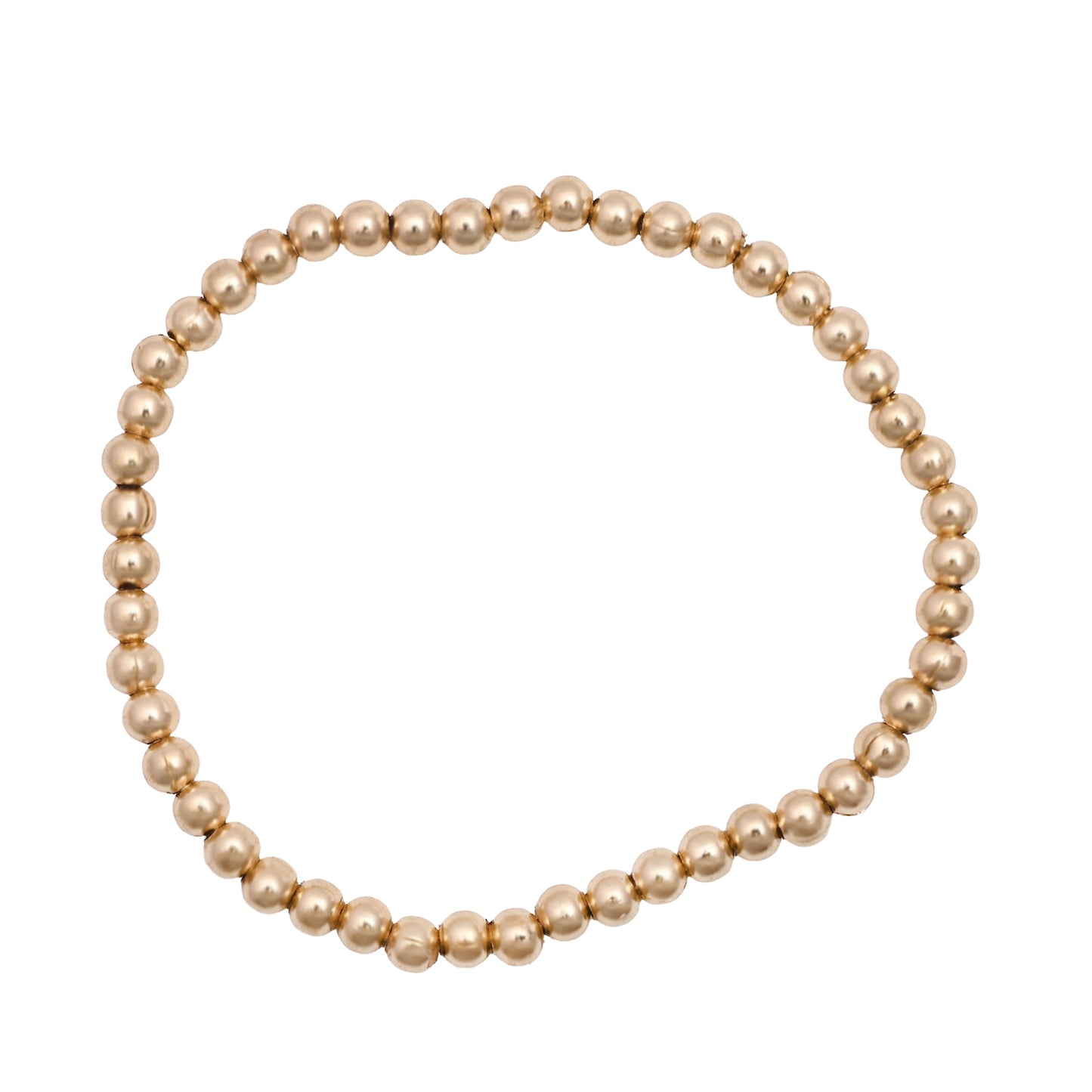 Gold Elasticated Bracelet Set Of 7