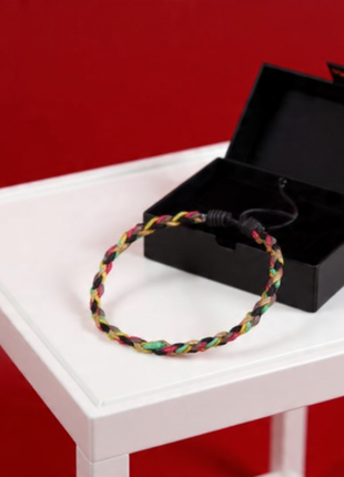 Multicolor Braided Cord Bracelet By 2wist Designs