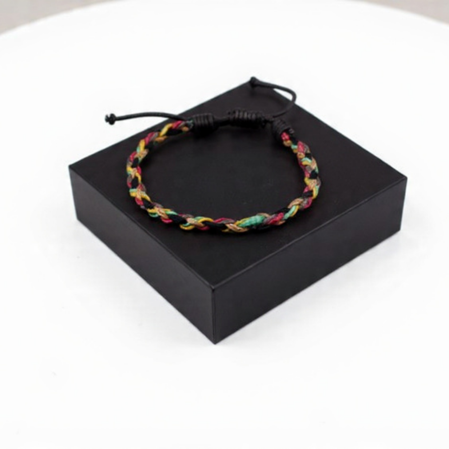 Multicolor Braided Cord Bracelet
