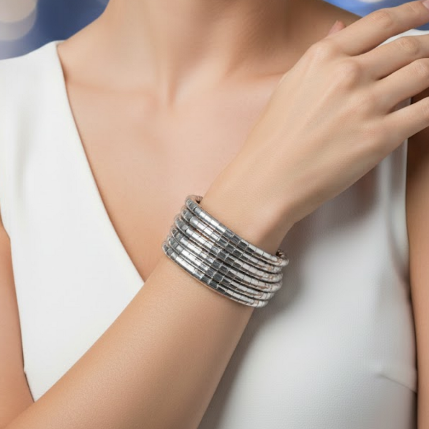 Snake Chain Wrap Layered Bracelet