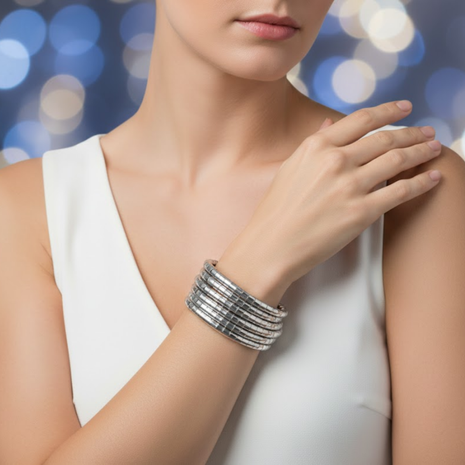 Snake Chain Wrap Layered Bracelet By 2wist Designs