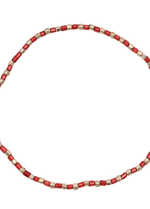 Gold Toned Brass Elasticated Bracelet Set Of 7