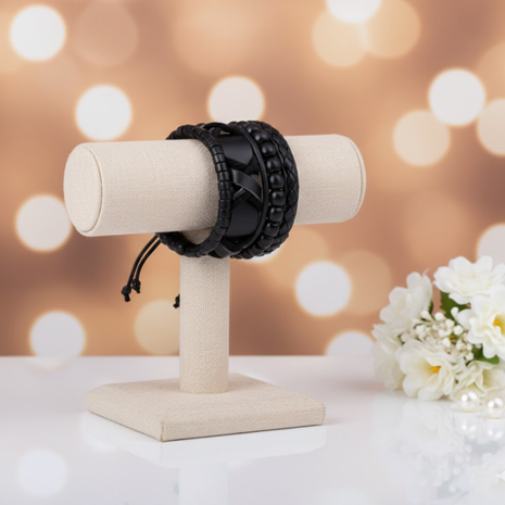 Black Multi Strand Leather Bracelet By 2wist Designs