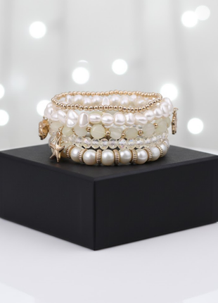 Freshwater Pearl Stretch Bracelet By 2wist Designs