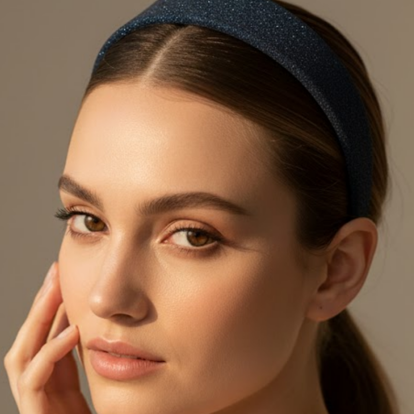 Blue Heart Silhouette Hair Pin