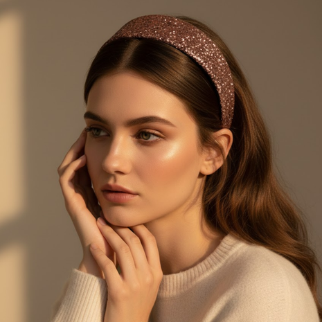 Rose Brown Heart Hair Pin By 2wist Designs