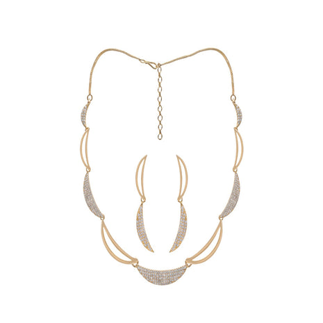 Crescent Moon Color Necklace Set By 2wist Designs