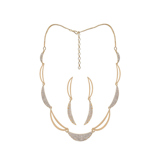 Crescent Moon Color Necklace Set
