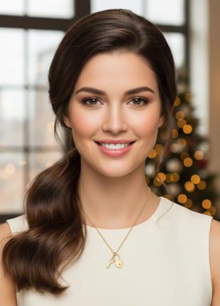 Lock Key Heart Charm Necklace By 2wist Designs