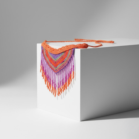 Bohemian Crochet Tassel Choker By 2wist Designs