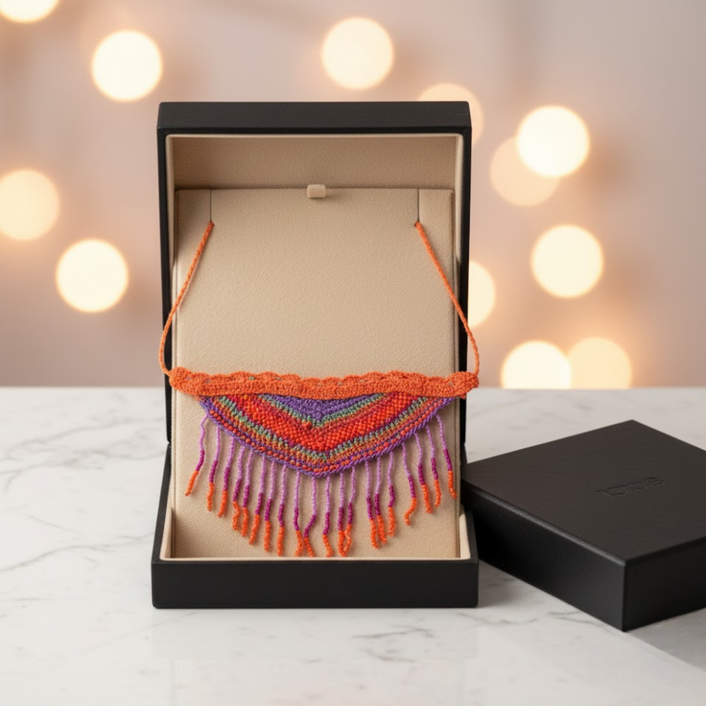 Bohemian Crochet Tassel Choker By 2wist Designs