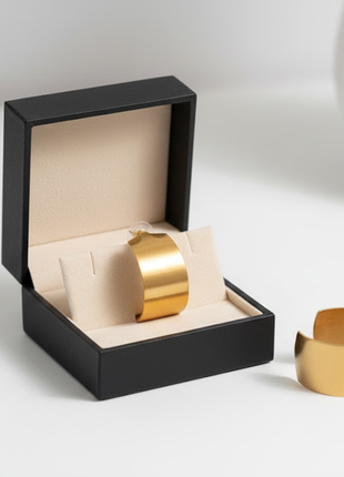 Hammered Gold Tone Wide Hoop Earrings By 2wist Designs