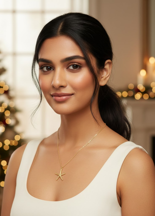 Starfish Sea Life Pendant Necklace By 2wist Designs