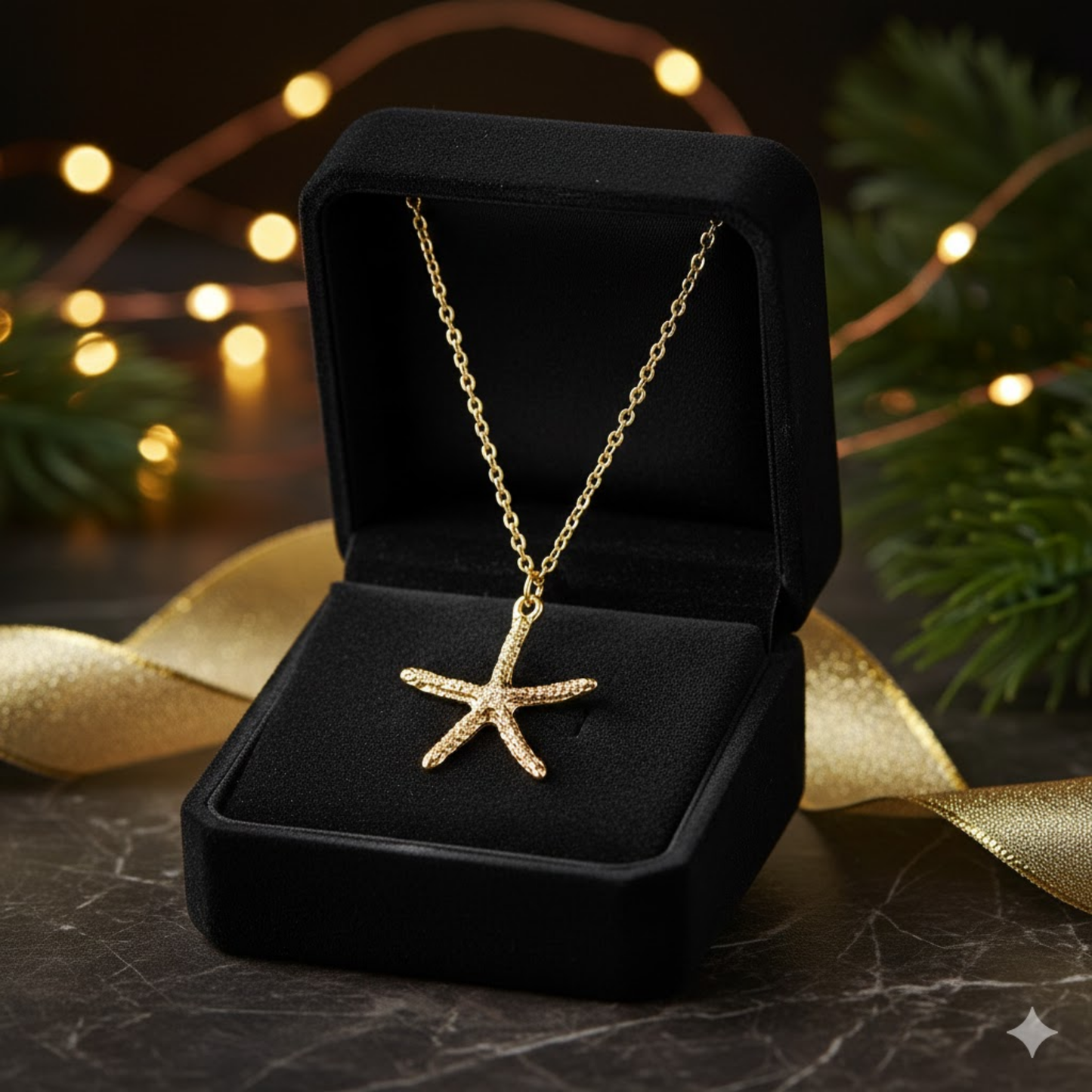 Starfish Sea Life Pendant Necklace