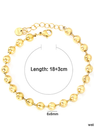 Polished Bead Adjustable Bracelet By 2wist Designs