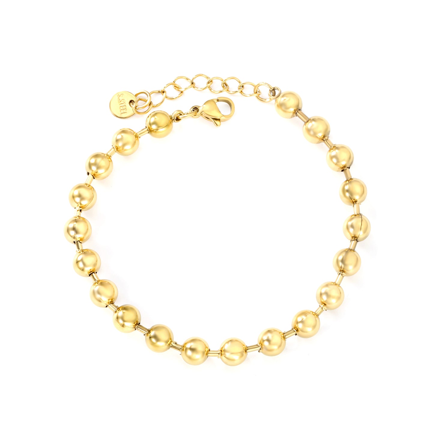 Polished Bead Adjustable Bracelet