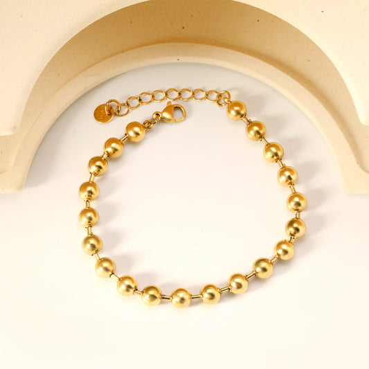 Polished Bead Adjustable Bracelet