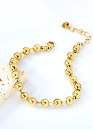 Polished Bead Adjustable Bracelet By 2wist Designs