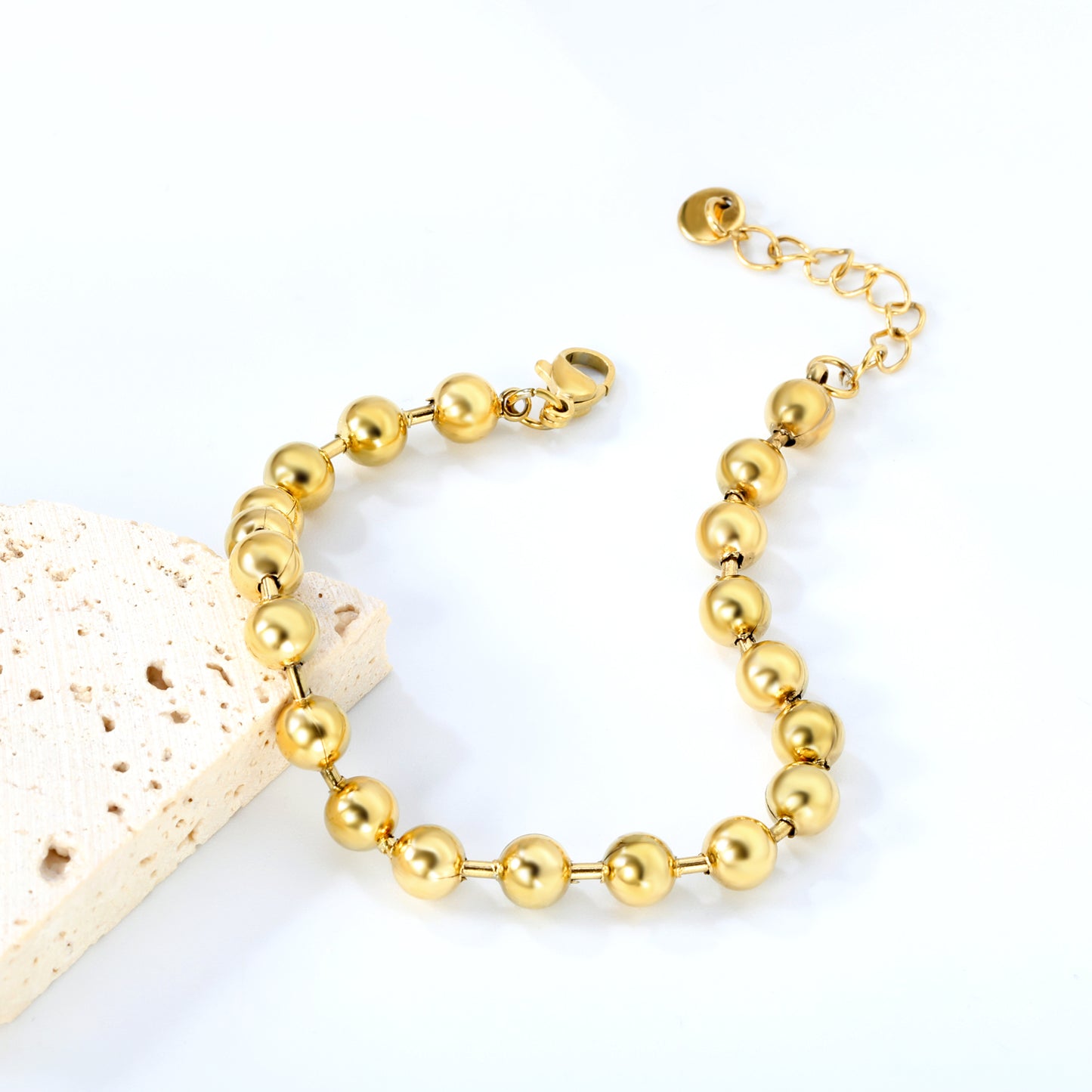 Polished Bead Adjustable Bracelet