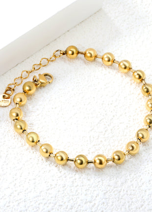 Polished Bead Adjustable Bracelet By 2wist Designs