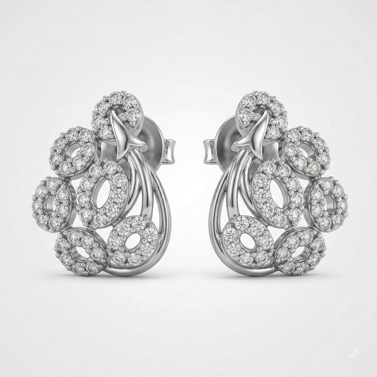 Elegant Filigree Stone Pendant Set