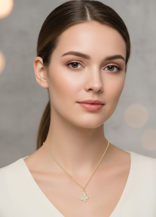 Crystal Butterfly Pendant Necklace By 2wist Designs