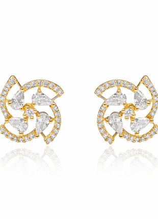 Dazzling Stud Marquise Sapphire CZ Stud Earrings By 2wist Designs