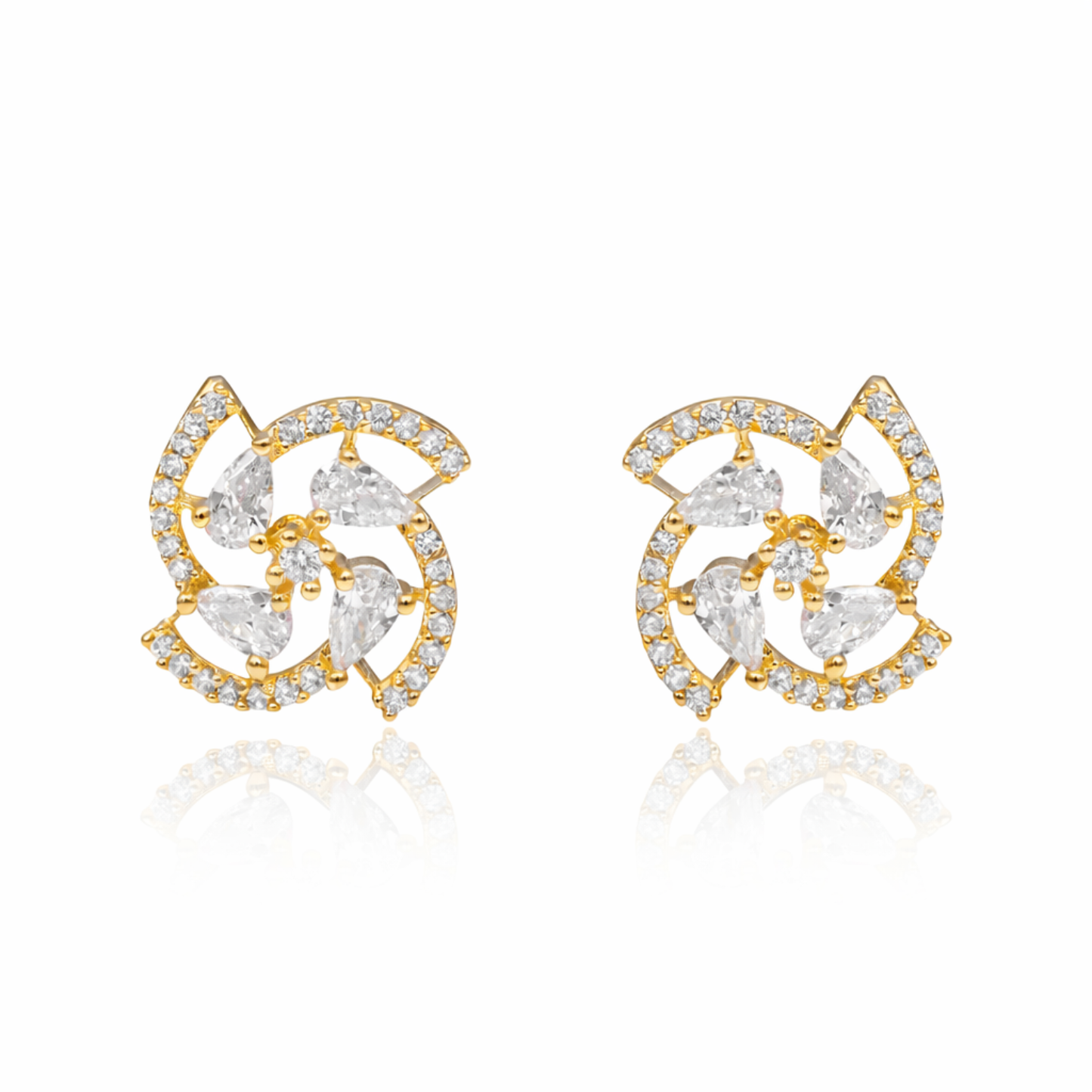 Dazzling Stud Marquise Sapphire CZ Stud Earrings