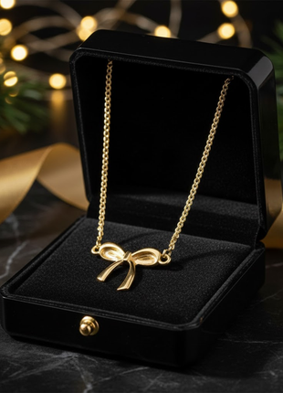 Bow Ribbon Charm Pendant Necklace By 2wist Designs