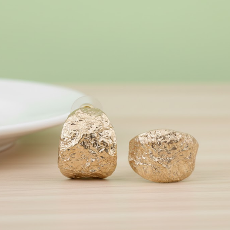 Chunky Textured Half Hoop Earrings By 2wist Designs