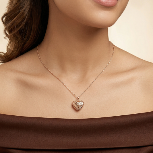 Heart Twisted Satellite Bead Chain