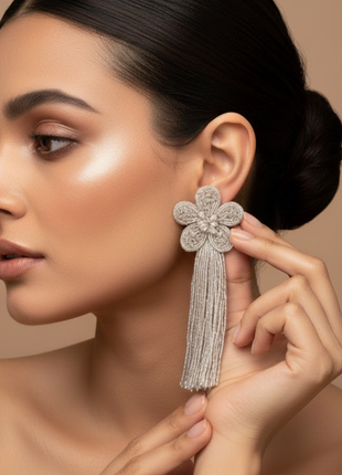 Celestial Star Pink Crystal Drop Earrings By 2wist Designs