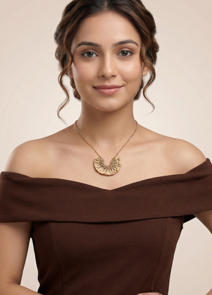 Boho Fan Tassel Statement Necklace with Beaded bib Detailing