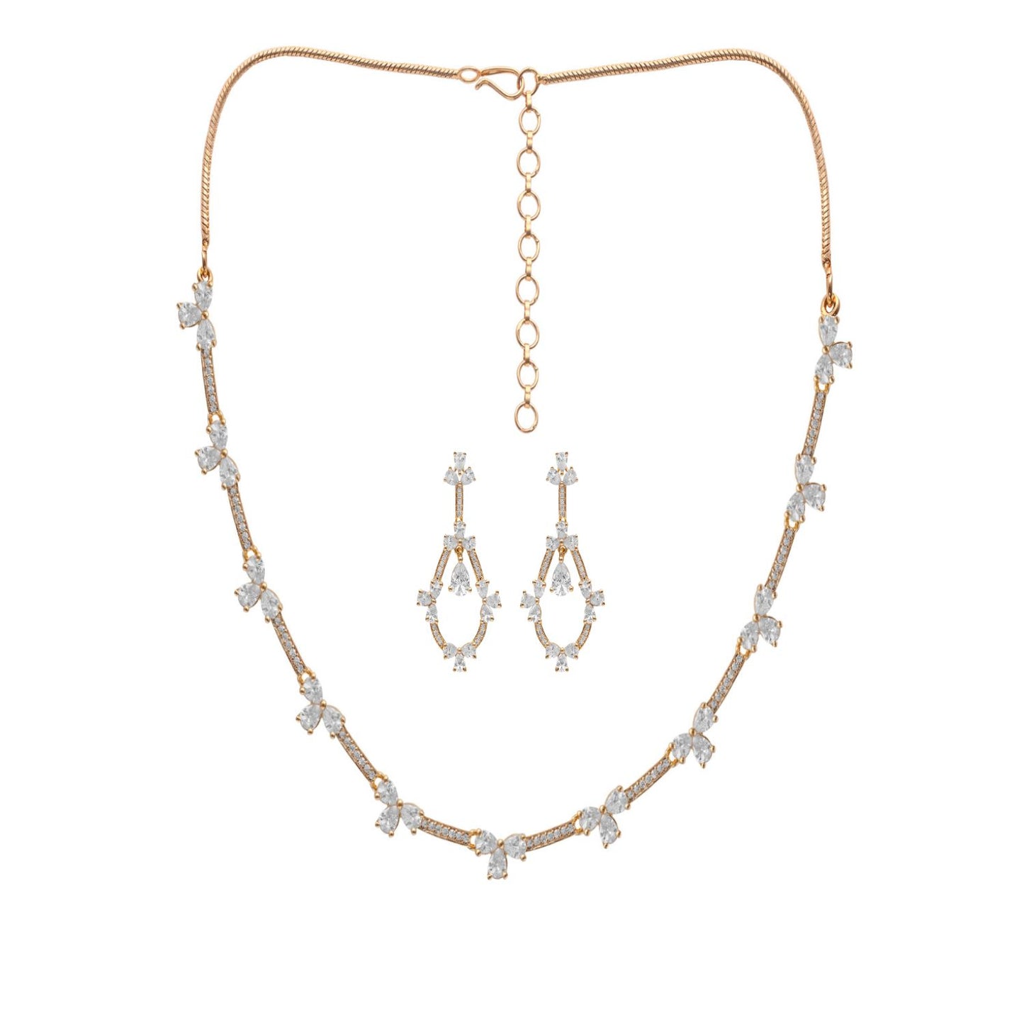 Crimson Red And White Designer Necklace Set