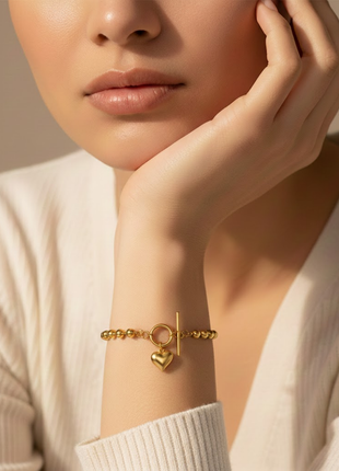 Polished Bead Adjustable Bracelet By 2wist Designs