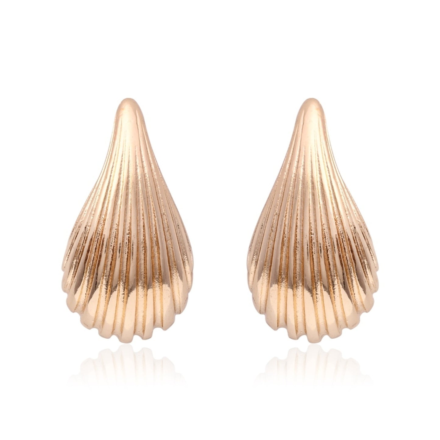 Rose Teardrop Stud