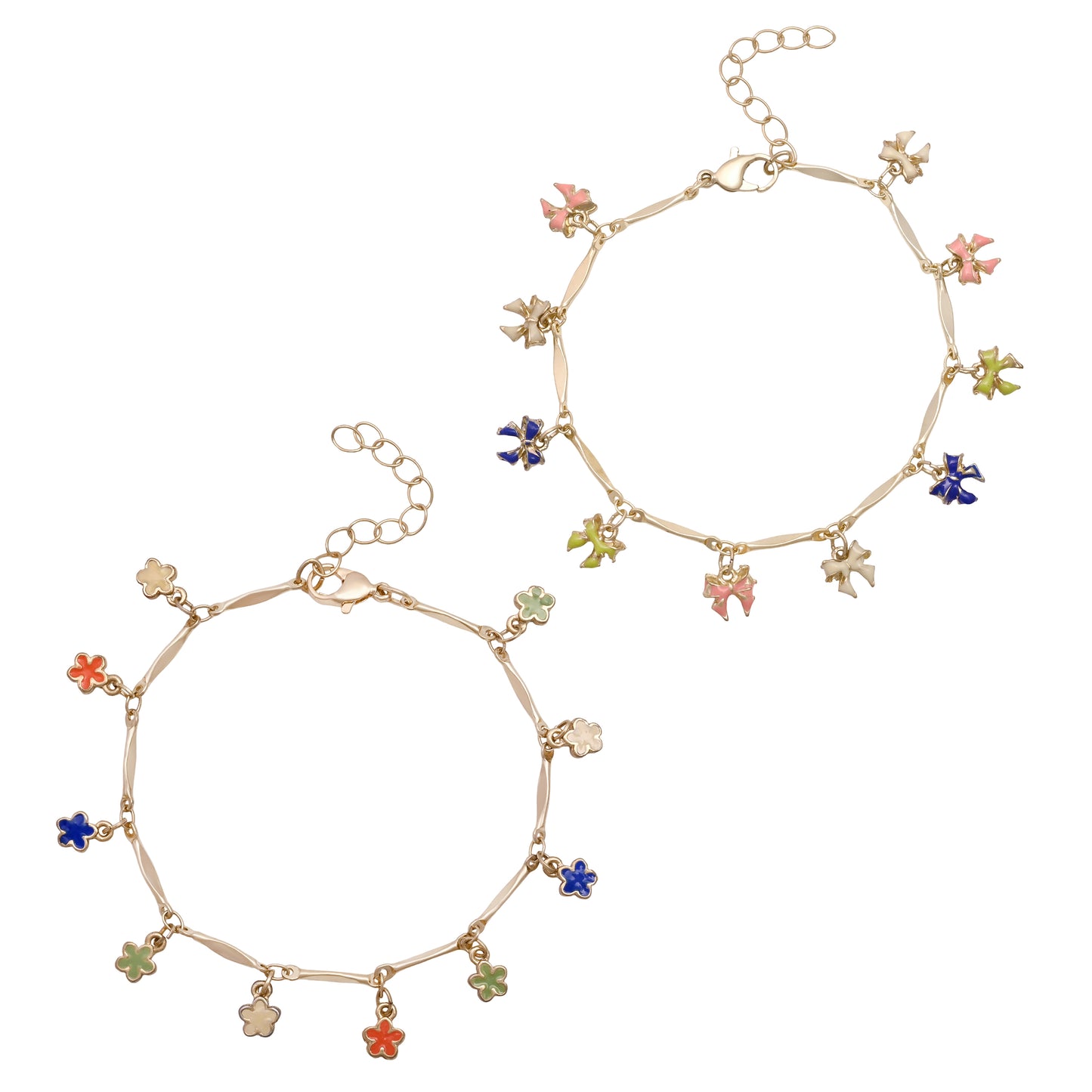 Gold Charm Bracelet Set Of 2 Vol. II