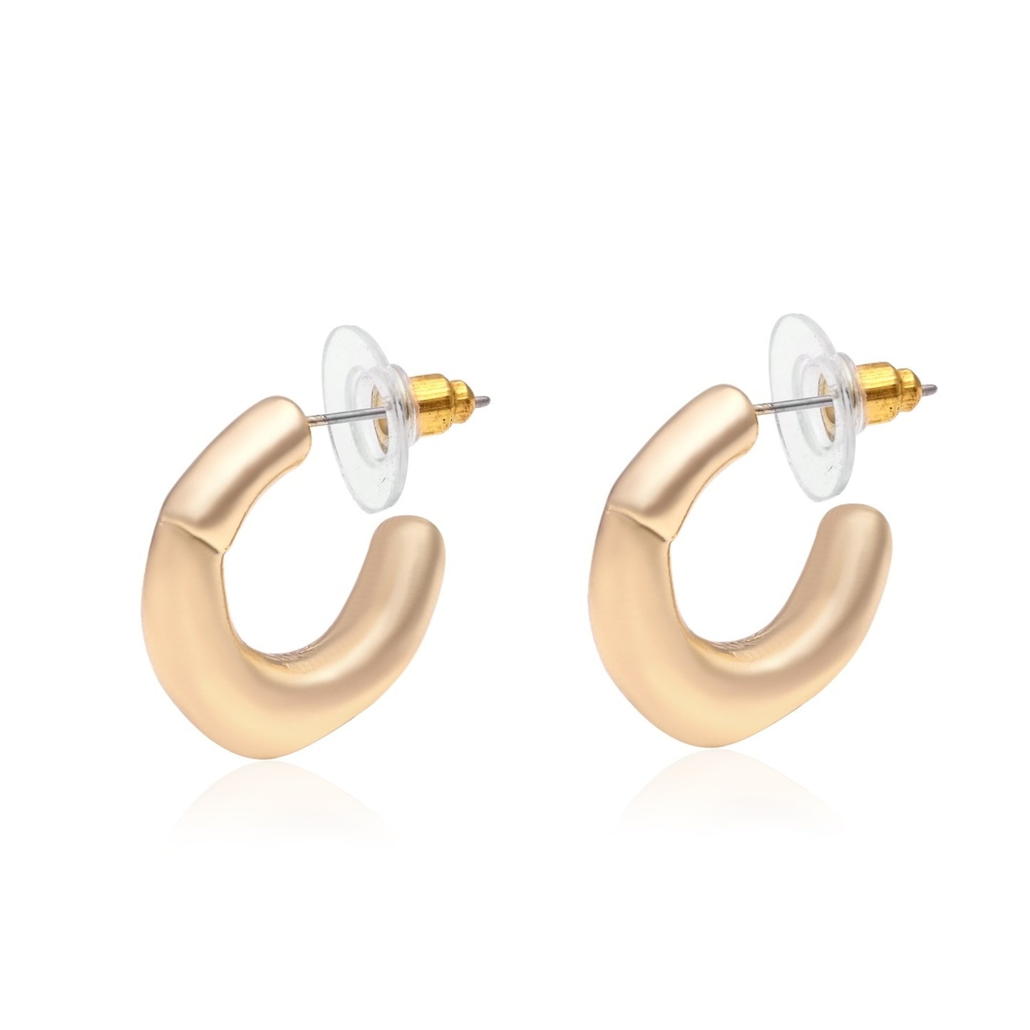 Gold Plated Circular Hoop