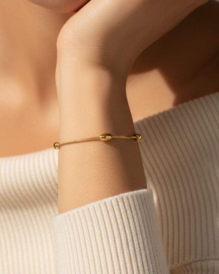 Minimalist Bead Chain Bracelet