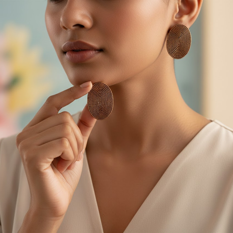 Midnight Black Layered Bead Bracelet By 2wist Designs