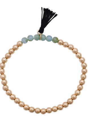 Gold Toned Brass Bracelet Set Of 5