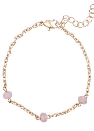 Rose Gold Toned Brass Link Bracelet Set Of 2